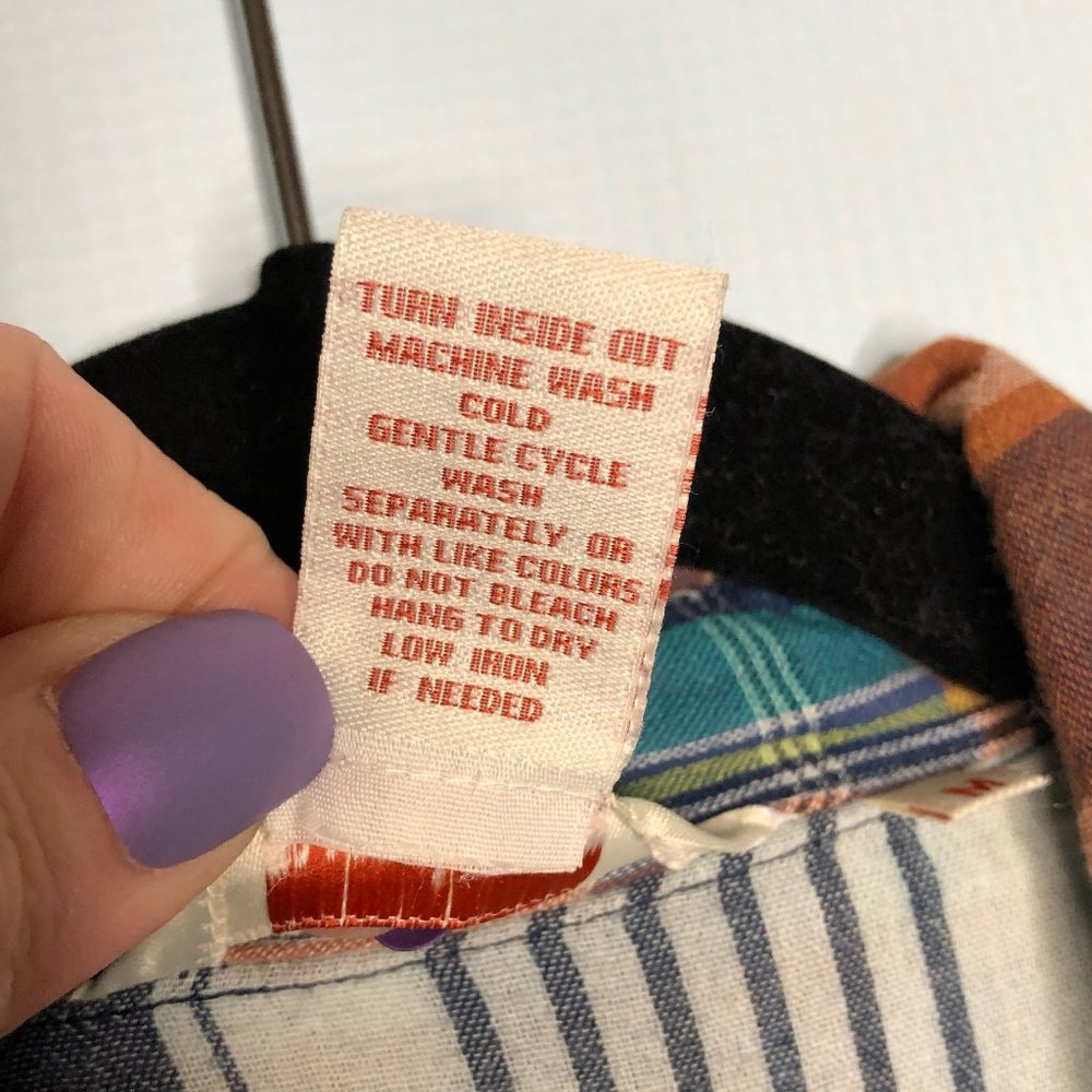 Sundance Quiet Canyon Plaid Embroidered Top - Picture 4 of 6